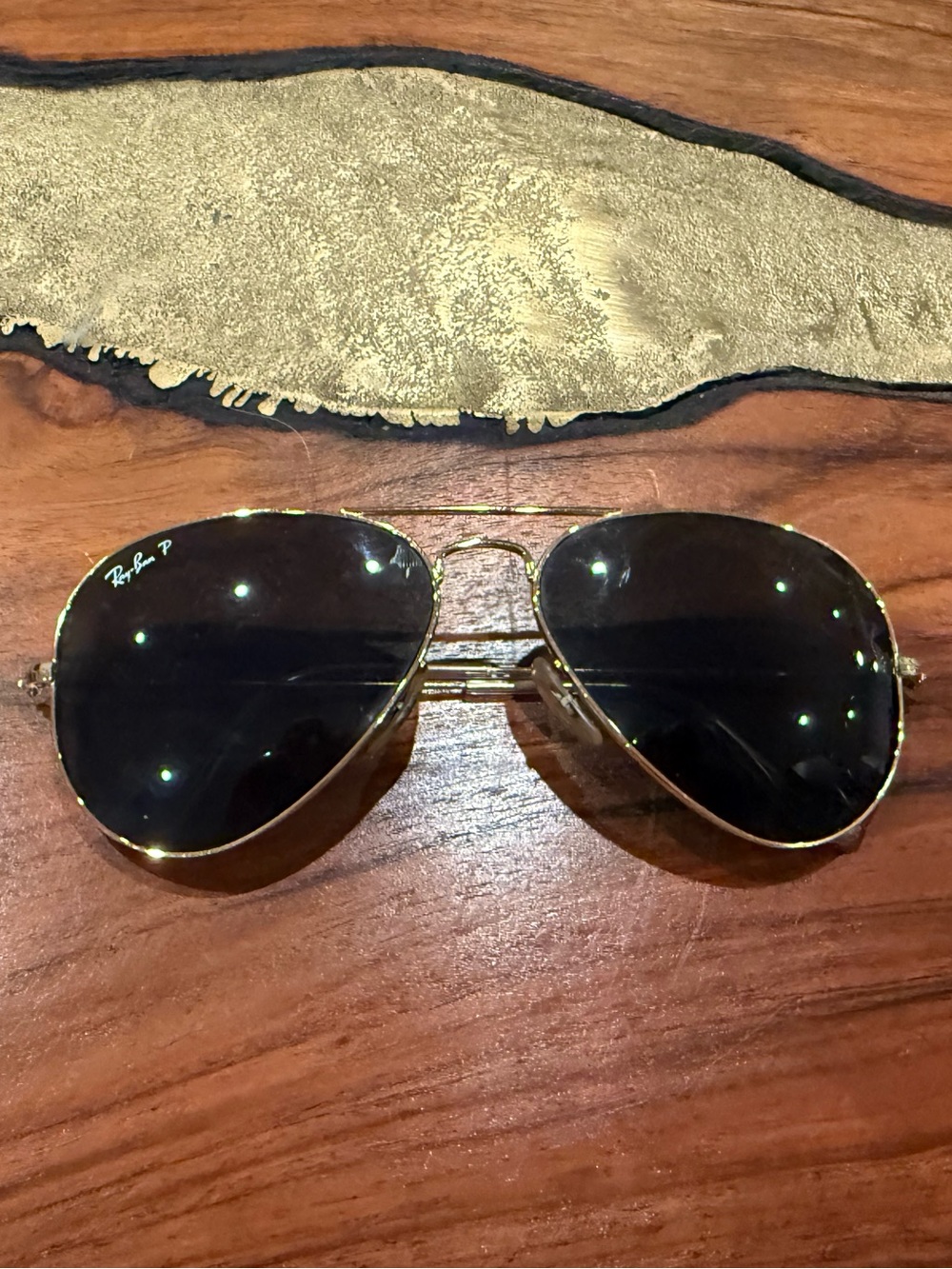 Ray-Ban Gold Rimmed Aviators